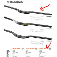 Satori EVO 35 Small - 355mm Rise Handlebar - Black MTB Trekking Universal 780mm Long thumbnail