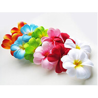 1 Set of 20 LED Tropical Bright Colous Frangipani Flower Battery String Lights Christmas Gift Home Wedding Party Decoration Outdoor Table Centrepiece thumbnail