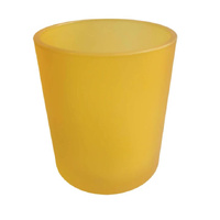 10 Pack Yellow Frosted Glass Votive Candle Holders Table Centreoieces  Xmas Wedding Anniversary Event Recption Party Function or Home Decor thumbnail