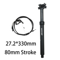 ZOOM SPD-802 Adjustable Height via Thumb Remote Lever - Internal Cable 27.2mm Diameter 80mm Travel Dropper Seatpost thumbnail