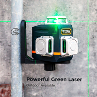 CIGMAN Laser Level Self Leveling 3x360° 3D Green Cross Line for Construction and Picture Hanging, Rechargeable battery, Remote Controller, Magnetic Ro thumbnail