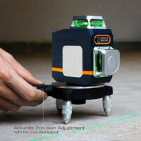 CIGMAN CM720 Laser Level Self Leveling 2 x 360° Green Cross Line Rechargeable thumbnail