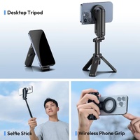 Ulanzi JJ03 Magnetic Phone Tripod Wireless Phone Grip Selfie Stick Desktop Tripod with Remote Control Photography Livestreaming thumbnail