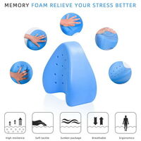 Leg Knee Support Pillow, Orthopedic Memory Foam Wedge Contour Pillow for Thighs, Leg Pillow for Back Hip Legs Knee Support Wedge and Pressure Relief,  thumbnail