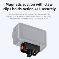 STARTRC Action 5 Pro Magnetic Adapter Mount for DJI Osmo Action 5 Pro/Action 4/Action 3 Quick Release Adapter with Connection Adapter Extension Base A thumbnail