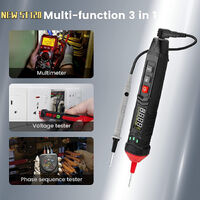 KAIWEETS ST120 Smart Pen Multimeter Digital DC AC Voltage Phase Sequence Tester thumbnail