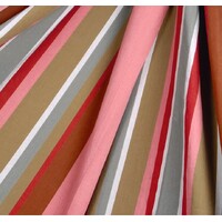 Corban Rose Pink Based Striped Cushion Cover Multicoloured Rectangle 35x70cm thumbnail