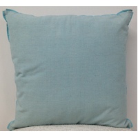 Pack of 4 Frida Aqua Blue 50cm x 50cm Cushion Covers with piping thumbnail