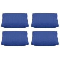 Pack of 4 Classic Sky Blue Large 56x56cm Box Sided Cushion Cover Chair pad covers thumbnail