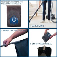 Reusable Vacuum Cloth Bags for Miele GN & FJM Vacuum Cleaners thumbnail