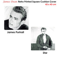 James Dean Portrait Square Cushion Cover thumbnail