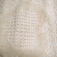 Cotton Knitted Cushion Cover Herringbone Blue thumbnail