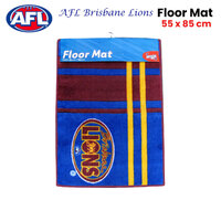 AFL Brisbane Lions Rubber Backed Floor Mat 55 x 85 cm thumbnail