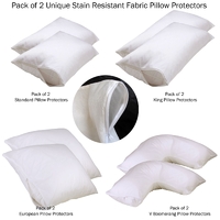 Set of 2 Stain Resistant Pillow Protectors V Boomerang thumbnail