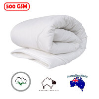 500GSM Australian Wool Quilt Cot Size thumbnail