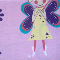 280TC Easy Care Kids Polyester Cotton Printed Quilt Cover Set Pink Fairies Single thumbnail
