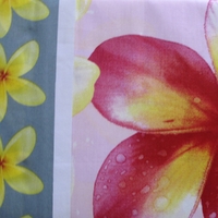 Floating Frangipani Quilt Cover Set Soft Pink Single thumbnail