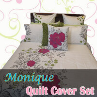 Monique Embroidery Quilt Cover Set KING thumbnail