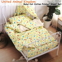 United Animal Kingdom Baby 100% Cotton Printed Sheet Set Cot Size thumbnail