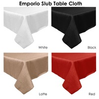 Emporio Slub Table Cloth White 150 x 300 cm thumbnail