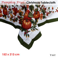 Pumpkin Fruits Christmas Tablecloth 152 x 213 cm thumbnail