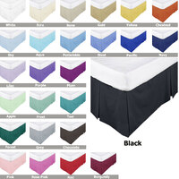 ASSUN Box Pleated Valance Steel King thumbnail