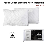 Artex Pair of Cotton Standard Pillow Protectors thumbnail