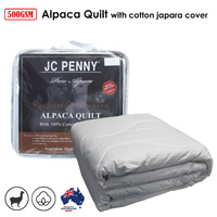 500GSM Alpaca Quilt with Cotton Japara Cover - Single thumbnail