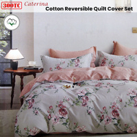 300TC Caterina Reversible Cotton Quilt Cover Set King thumbnail