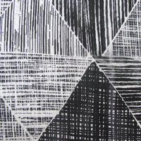 Artex Charcoal Black Avery Lines Pattern Printed Microfiber Polyester Quilt Cover Set Queen thumbnail