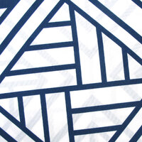 Artex Navy Enzi Geometric Pattern Printed Microfiber Polyester Quilt Cover Set Queen thumbnail