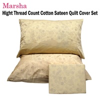 Marsha High Thread Count Cotton Quilt Cover Set Double thumbnail
