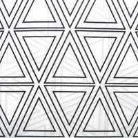 Artex Black Triangle Geometric Pattern Printed Microfiber Polyester Quilt Cover Set Queen thumbnail