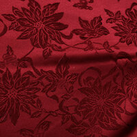 Floral Red Tablecloth 132 x 178 cm thumbnail