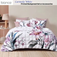 Bianca Carmela White Polyester Bedspread Set King thumbnail