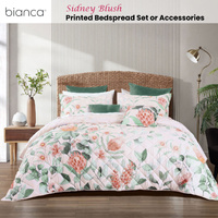 Bianca Sidney Blush Printed Floral Bedspread Set King thumbnail