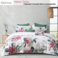 Bianca Nikita White Polyester Coverlet Set Super King thumbnail