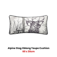 Bianca Alpine Stag Taupe Jacquard Oblong Filled Cushion thumbnail