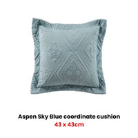 Bianca Aspen Sky Blue Coordinate Square Filled Cushion thumbnail