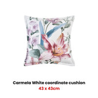 Bianca Carmela White Coordinate Square Filled Cushion thumbnail