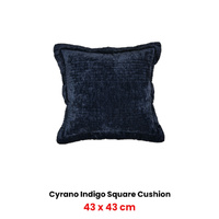 Bianca Cyrano Indigo Square Filled Cushion 43 x 43cm thumbnail