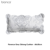Bianca Florence Grey Oblong Cushion thumbnail