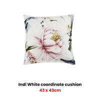 Bianca Indi White Square Filled Cushion 43 x 43cm thumbnail