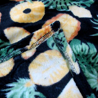 190GSM Fashion Printed Ultra Soft Coral Fleece Throw 127 x 152cm Pineapple thumbnail