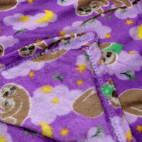 190GSM Girls Cute Ultra Soft Coral Fleece Throw 127 x 152cm Sleeping Sloths thumbnail