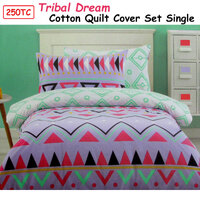 250TC Tribal Dream 100% Cotton Quilt Cover Set Single thumbnail