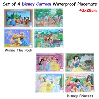 Disney Set of 4 Disney Cartoon Waterproof Placemats Winnie The Pooh thumbnail