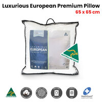 LoftMaster Luxurious Cotton Cover Premium European Pillow 65 x 65 cm thumbnail