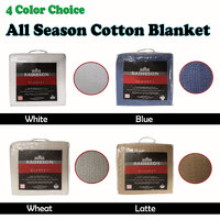 Radisson All Season Cotton Blanket White SINGLE thumbnail