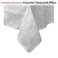 Salonika Blossom Tablecloth White 135 x 180 cm thumbnail